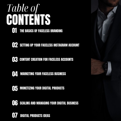 Men's Guide To Faceless Marketing Ebook With MRR